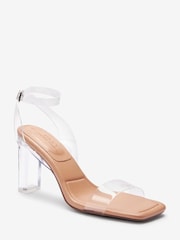 Clear Forever Comfort® Vinyl Block Heel Sandals - Image 4 of 6