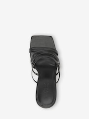 Black Forever Comfort® Multi Strap Mules - Image 3 of 4