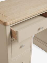Stone Hampton Painted Oak Collection Luxe Slim Console Dressing Table - Image 3 of 9