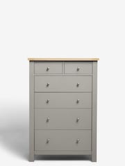 Dove Grey Malvern Paint Effect 6 Drawer Chest of Drawers - Image 4 of 12