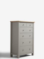 Dove Grey Malvern Paint Effect 6 Drawer Chest of Drawers - Image 7 of 12
