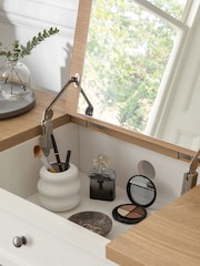 Chalk White Malvern Paint Effect Console Dressing Table - Image 2 of 9