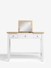 Chalk White Malvern Paint Effect Console Dressing Table - Image 4 of 9