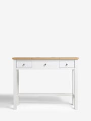 Chalk White Malvern Paint Effect Console Dressing Table - Image 5 of 9