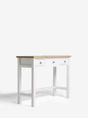 Chalk White Malvern Paint Effect Console Dressing Table - Image 6 of 9