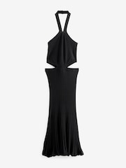 Rochelle, Schwarz - Kleid mit Zierausschnitt und Neckholder - Bild 8 von 8