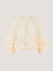 Monsoon Cream Claire Appliqué Jacket - Image 1 of 1