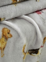 Catherine Lansfield Natural Country Dogs Throw - Image 2 of 4