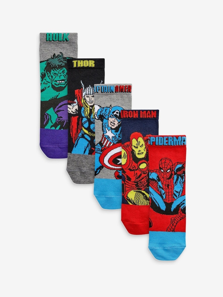 Pisani z motivom Avengers  - 5 Paket bombažnih nogavic - Slika 1 iz 7