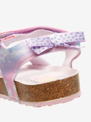 Lilac Purple Unicorn Standard Fit (F) Adjustable Strap Corkbed Sandals - Image 6 of 9