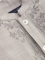 Grey Regular Length Embroidered Boys Kurta (3mths-7yrs) - Image 9 of 9