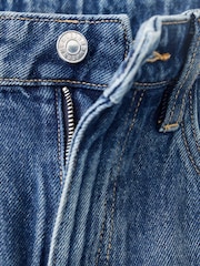 Mango Blue High Waisted Barrell Leg Jeans - Image 5 of 6