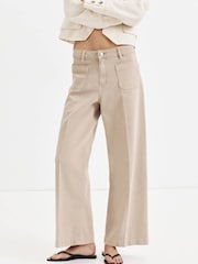 Mango Brown Jessie Cropped Straight Leg Jeans - Image 1 of 6