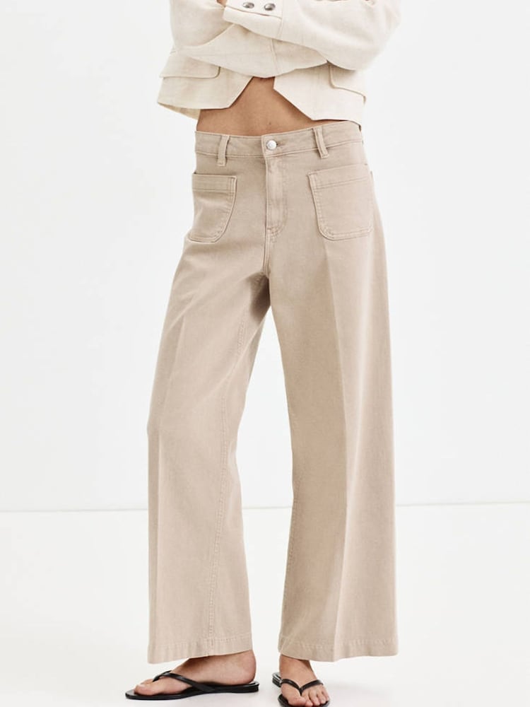 Mango Brown Jessie Cropped Straight Leg Jeans - Image 1 of 6