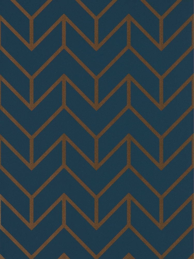 Harlequin Blue Tessellation Wallpaper Sample - Image 1 of 1