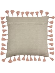 Furn Dune Tasselled Polyester Filled 100% Cotton Cushion - Image 2 of 4