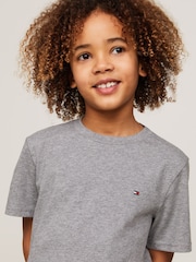 Cinza - Roupa íntima Tommy Hilfiger de manga curta 100% algodão, pacote 2 - Imagem 5 de 6