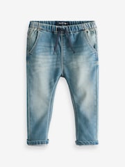 Mid Blue Denim Super Soft Pull-On Jeans With Stretch (3mths-7yrs) - Image 5 of 7