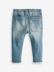 Mid Blue Denim Super Soft Pull-On Jeans With Stretch (3mths-7yrs) - Image 6 of 7