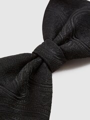 Negro - Pajarita con estampado de cachemir de jacquard Rocket de Reiss - Imagen 4 de 4