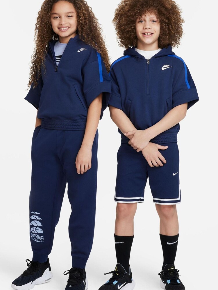 Nike Navy Basketball Hoodie - Image 3 of 6