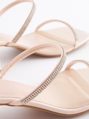 Nude Cream Regular/Wide Fit Forever Comfort® Two Band Block Heel Mules - Image 5 of 5