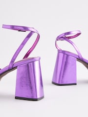 Purple Forever Comfort® Strappy Platform Heel Sandals - Image 8 of 9