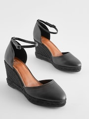 Black Forever Comfort® Closed Toe High Wedges - Image 2 of 6