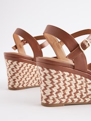 Tan Brown Regular/Wide Fit Forever Comfort® Open Toe Wedges - Image 5 of 5