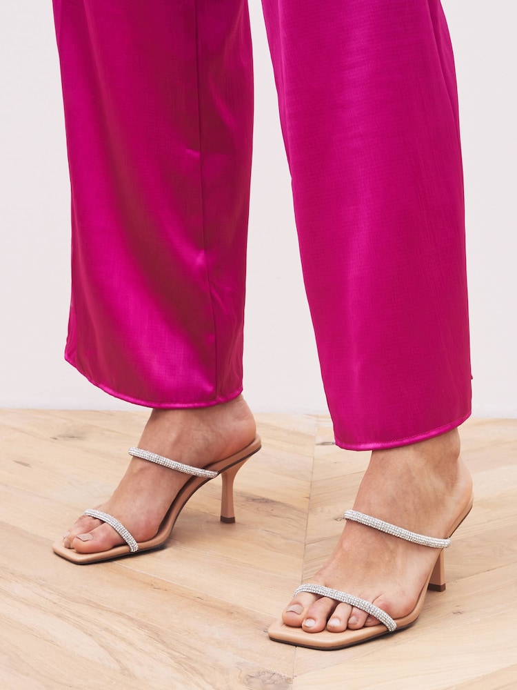 Nude Cream Forever Comfort® Double Band Mules - Image 1 of 6
