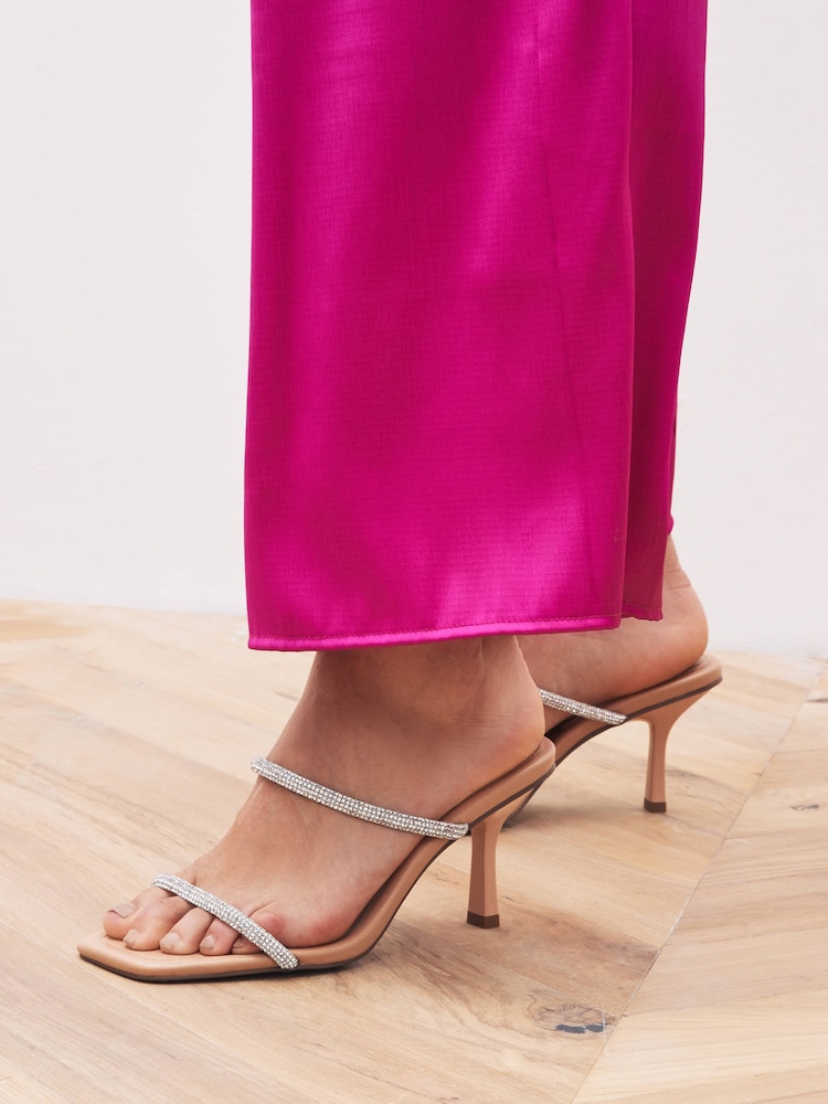 Nude Cream Forever Comfort® Double Band Mules - Image 2 of 6