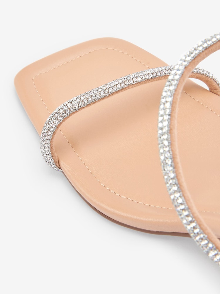 Nude Cream Forever Comfort® Double Band Mules - Image 6 of 6