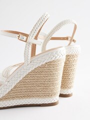 White Forever Comfort® Plait High Wedges - Image 3 of 6