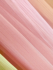 Pink/ Green Ombré Tie dye Rochelle Plaited Midi Summer Dress - Image 7 of 7