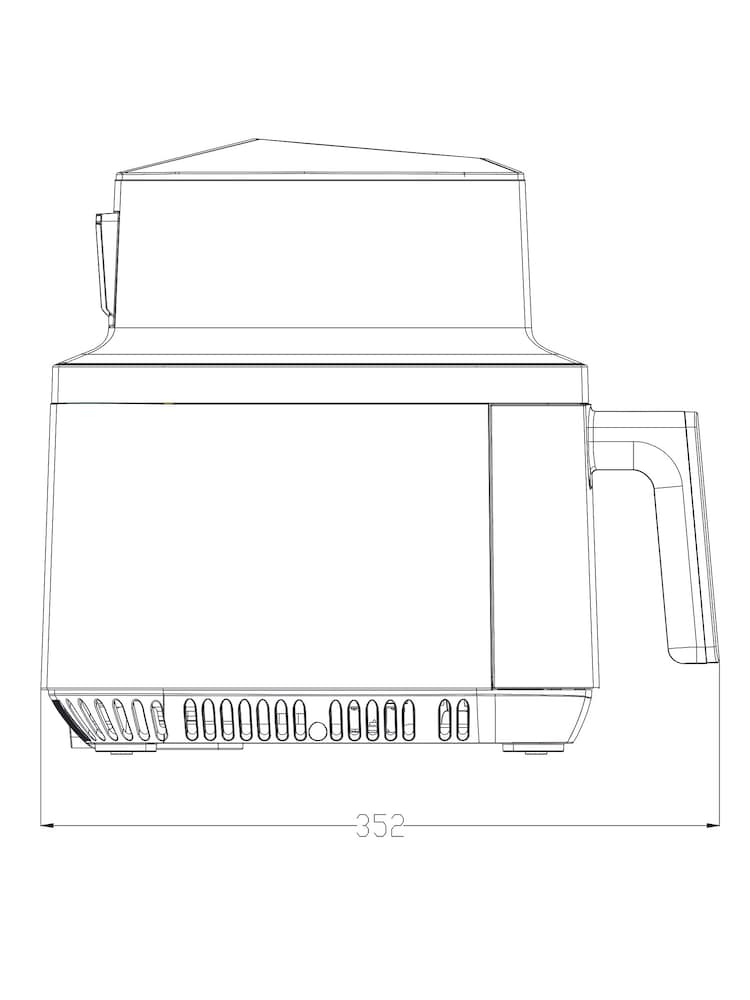 Black 4.2 Litre Air Fryer - Image 7 of 7