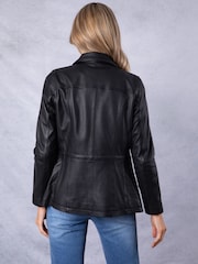 Lakeland Leather Black Levens Leather Field Jacket - Image 2 of 9