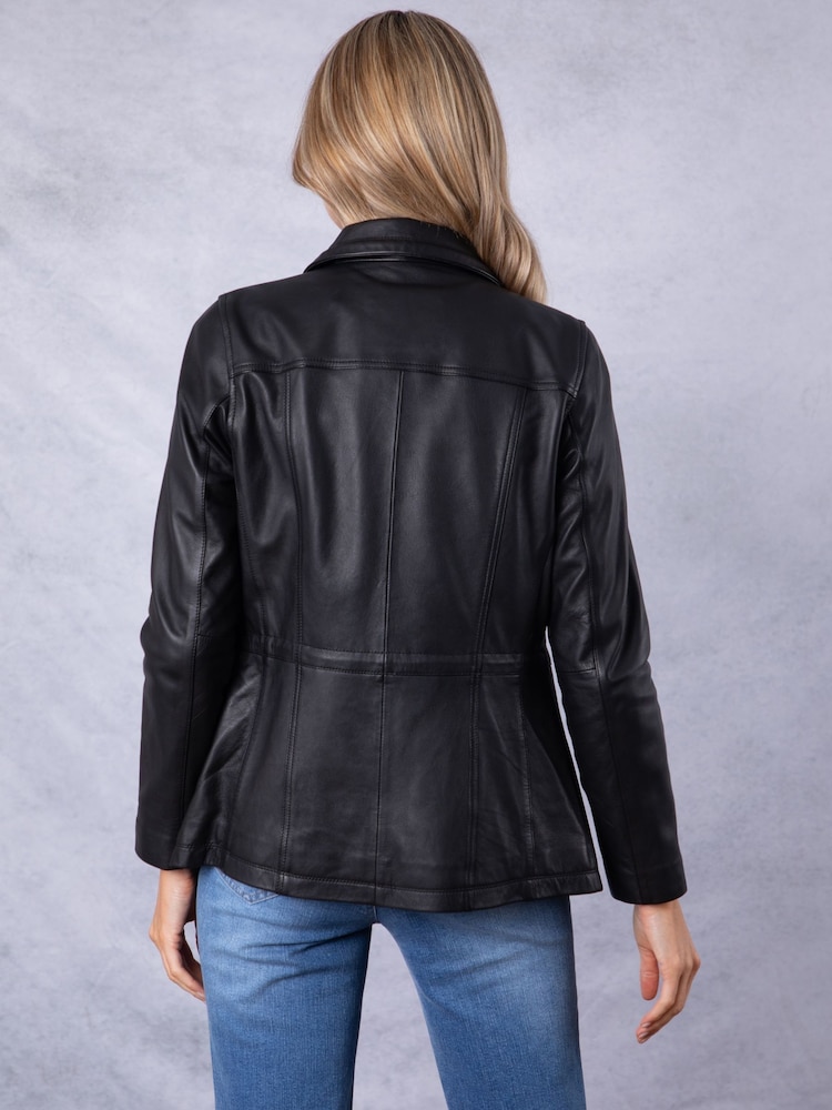 Lakeland Leather Black Levens Leather Field Jacket - Image 2 of 9