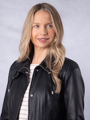 Lakeland Leather Black Levens Leather Field Jacket - Image 7 of 9
