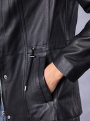 Lakeland Leather Black Levens Leather Field Jacket - Image 9 of 9