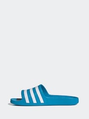 adidas Blue Sportswear Adilette Aqua Slides - Image 2 of 9