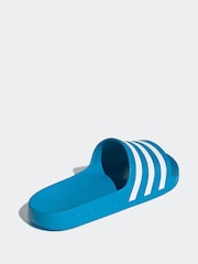 adidas Blue Sportswear Adilette Aqua Slides - Image 4 of 9