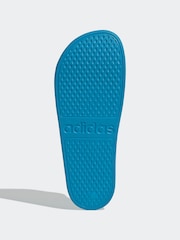 adidas Blue Sportswear Adilette Aqua Slides - Image 7 of 9