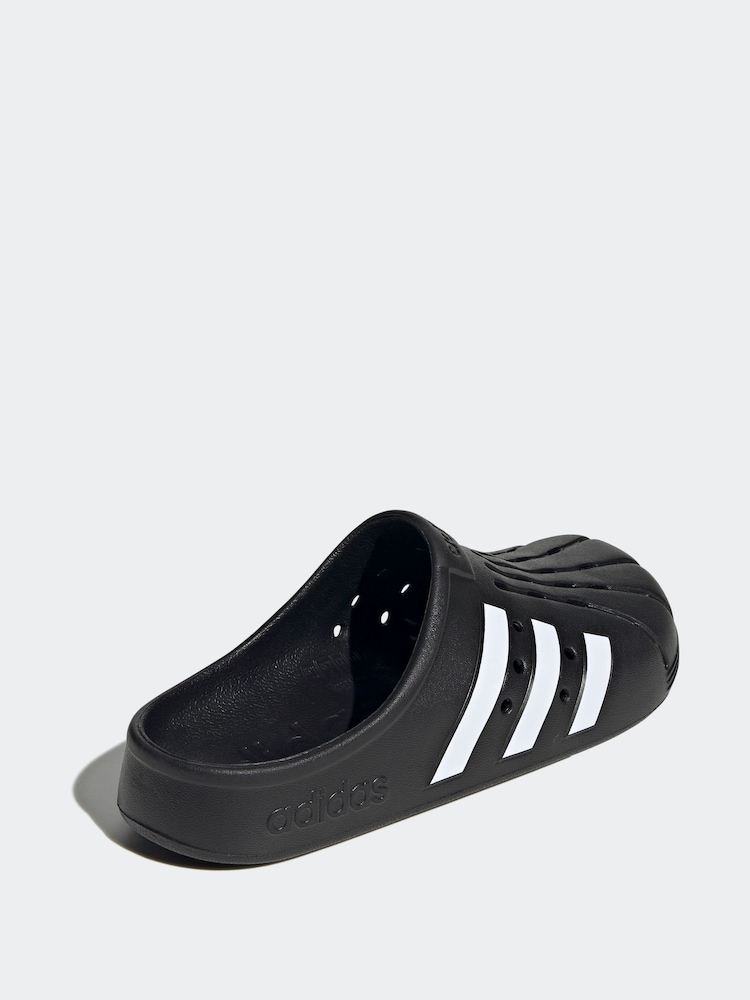 adidas Black Sportswear Adilette Clogs - Image 4 of 9