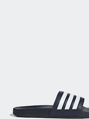 adidas Dark Blue Adilette Comfort Slides - Image 1 of 9
