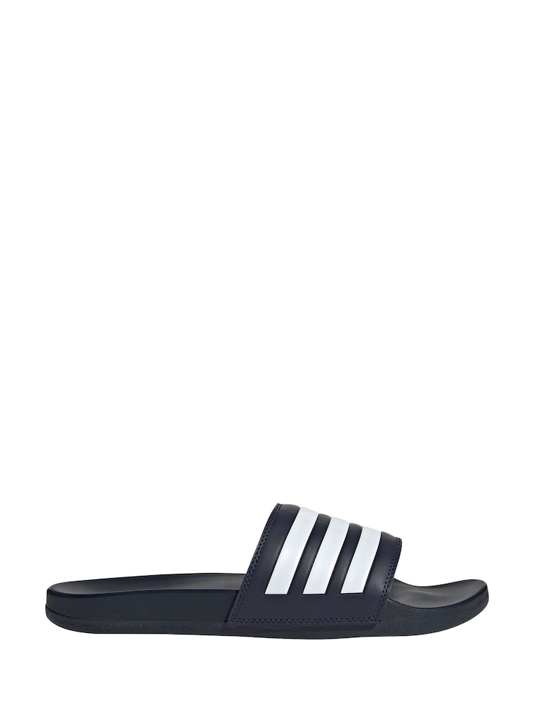 Buy adidas Dark Blue Adilette Comfort Slides from Next USA display picture 1
