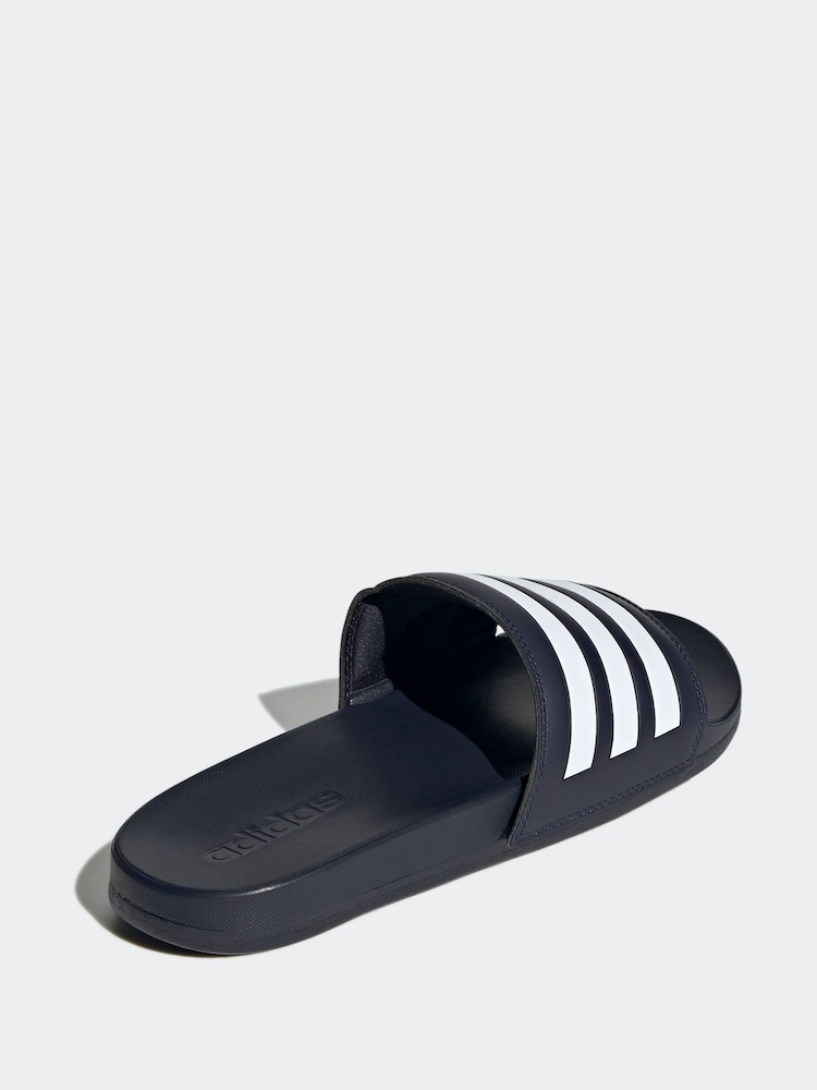 adidas Dark Blue Adilette Comfort Slides - Image 4 of 9