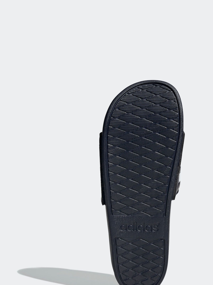 adidas Dark Blue Adilette Comfort Slides - Image 6 of 9