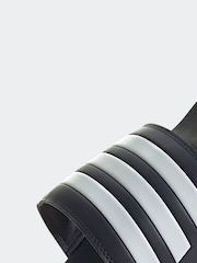 adidas Dark Blue Adilette Comfort Slides - Image 8 of 9