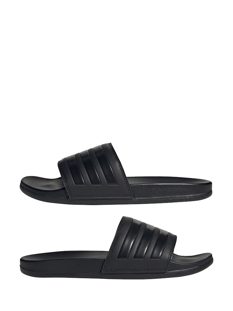 Nocna czerń - Wsuwane klapki adidas Adilette Comfort - Image 4 of 8