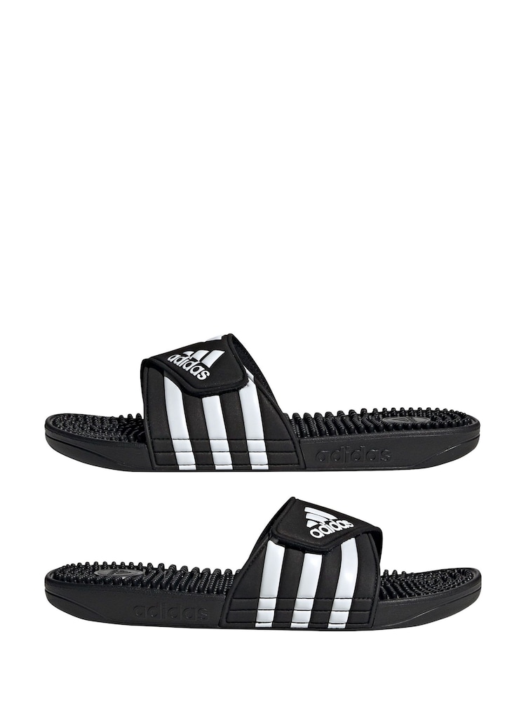 adidas Black/white Sportswear Adissage Slides - Image 3 of 9